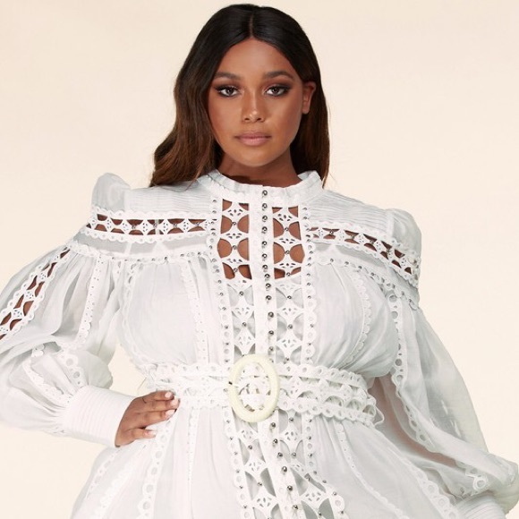 White- Diamond Crochet Mini - Picture 3 of 6